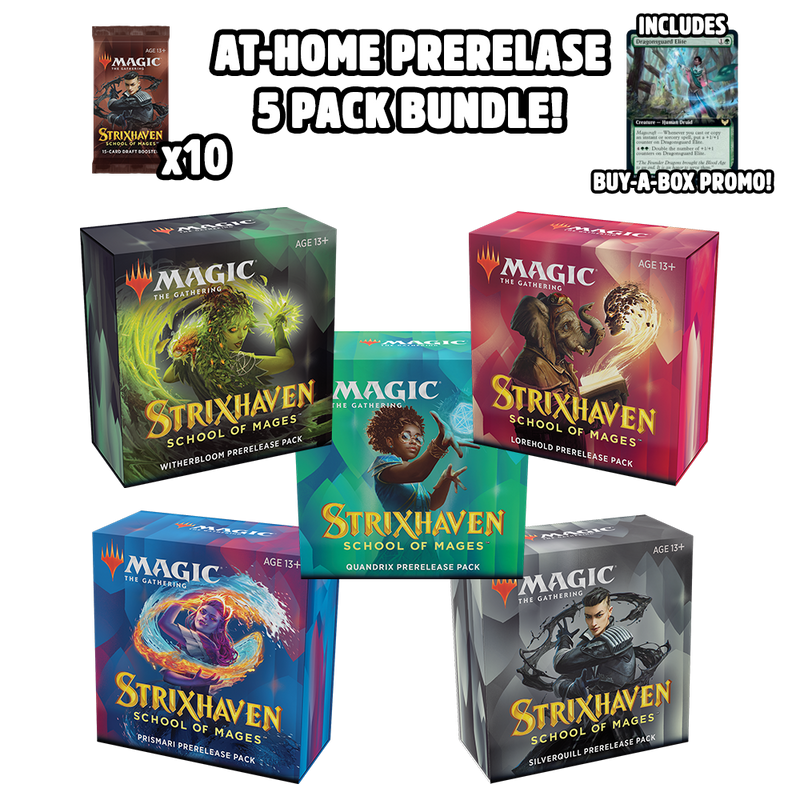 Strixhaven At-Home Prerelease Kit Bundle! All Five Colleges + Buy-A-Box