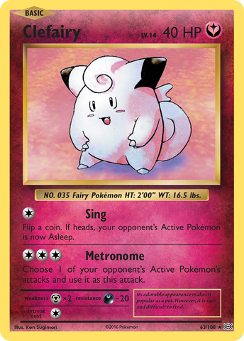 Clefairy (63/108) [XY: Evolutions] - Waypoint Games CA