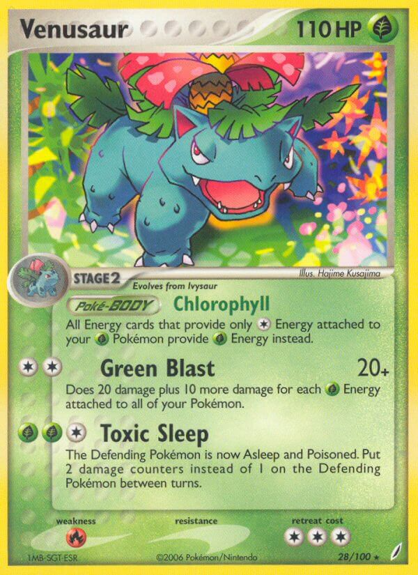 Venusaur (28/100) (Theme Deck Exclusive) [EX: Crystal Guardians] - Waypoint Games CA