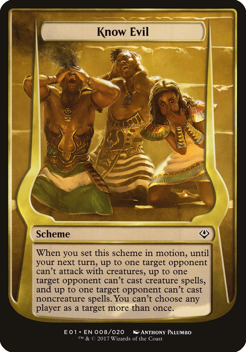 Know Evil (Schemes) [Archenemy: Nicol Bolas Schemes] - Waypoint Games CA
