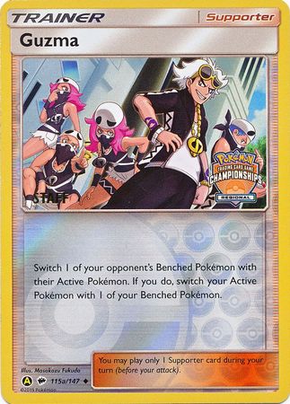 Guzma (115a/147) (Regional Championship Promo Staff) [Sun & Moon: Burning Shadows] - Waypoint Games CA