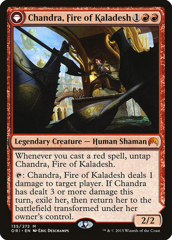 Chandra, Fire of Kaladesh // Chandra, Roaring Flame [Magic Origins] - Waypoint Games CA