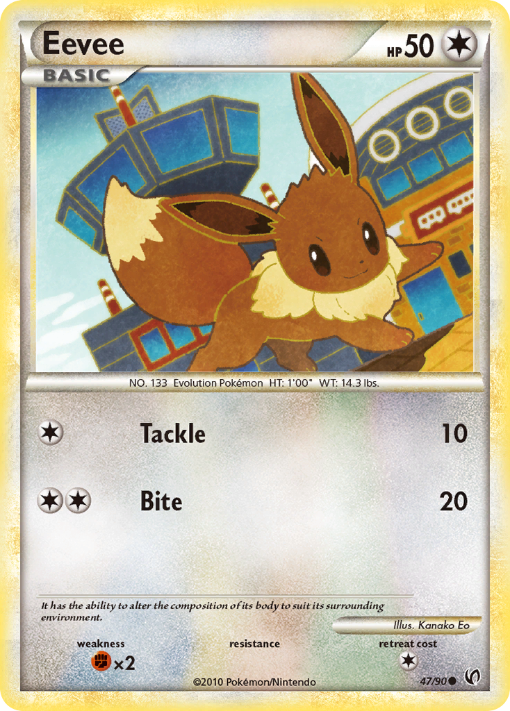 Eevee (47/90) [HeartGold & SoulSilver: Undaunted] - Waypoint Games CA