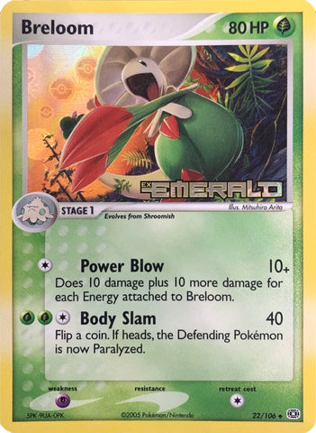 Breloom (22/106) (Stamped) [EX: Emerald] - Waypoint Games CA