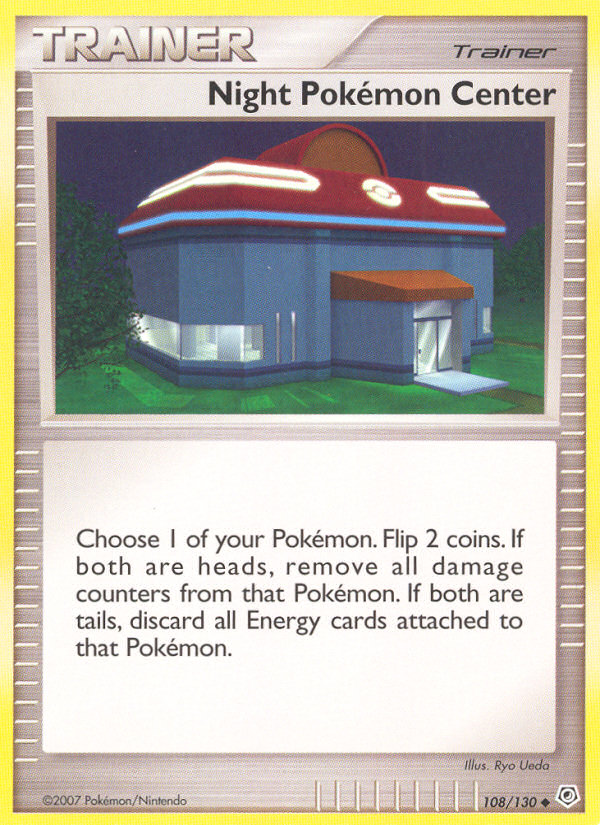 Night Pokemon Center (108/130) [Diamond & Pearl: Base Set] - Waypoint Games CA