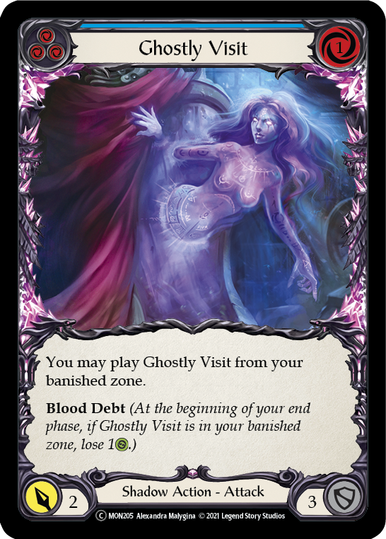 Ghostly Visit (Blue) [U-MON205] (Monarch Unlimited)  Unlimited Normal - Waypoint Games CA