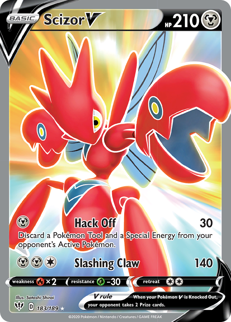 Scizor V (183/189) [Sword & Shield: Darkness Ablaze] - Waypoint Games CA