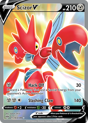 Scizor V (183/189) [Sword & Shield: Darkness Ablaze] - Waypoint Games CA