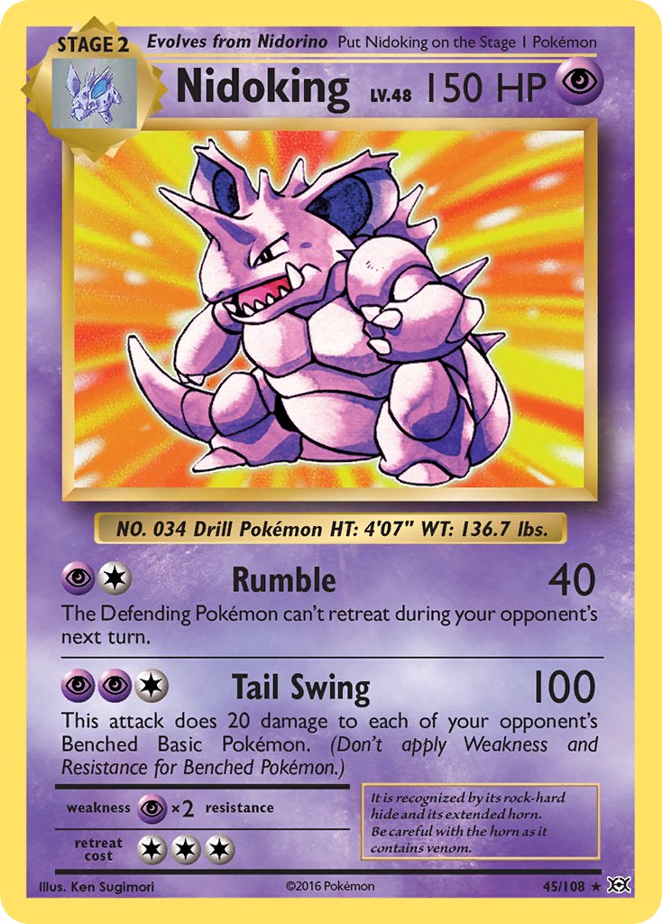 Nidoking (45/108) (Theme Deck Exclusive) [XY: Evolutions] - Waypoint Games CA