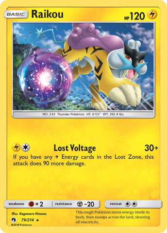 Raikou (79/214) (Theme Deck Exclusive) [Sun & Moon: Lost Thunder] - Waypoint Games CA