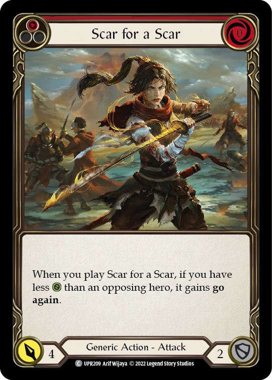 Scar for a Scar (Red) [UPR209] (Uprising) - Waypoint Games CA