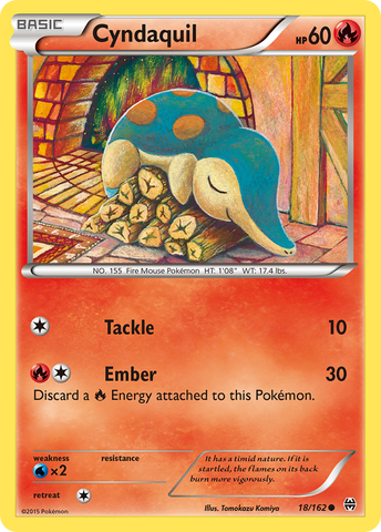 Cyndaquil (18/162) [XY: BREAKthrough] - Waypoint Games CA