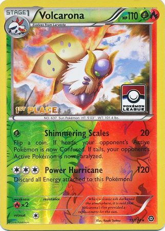 Volcarona (15/114) (League Promo 1st Place) [XY: Steam Siege] - Waypoint Games CA