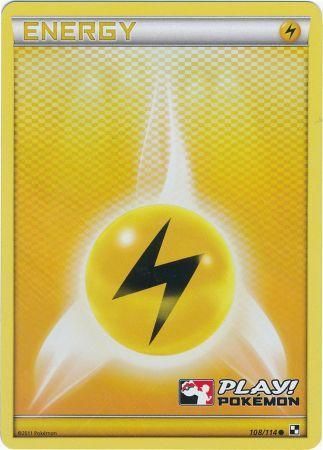 Lightning Energy (108/114) (Play Pokemon Promo) [Black & White: Base Set] - Waypoint Games CA