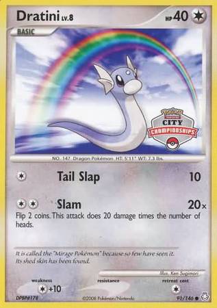 Dratini (91/146) (City Championship Promo) [Diamond & Pearl: Legends Awakened] - Waypoint Games CA