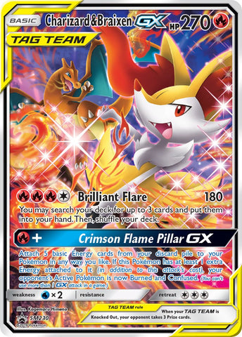 Charizard & Braixen GX (SM230) [Sun & Moon: Black Star Promos] - Waypoint Games CA