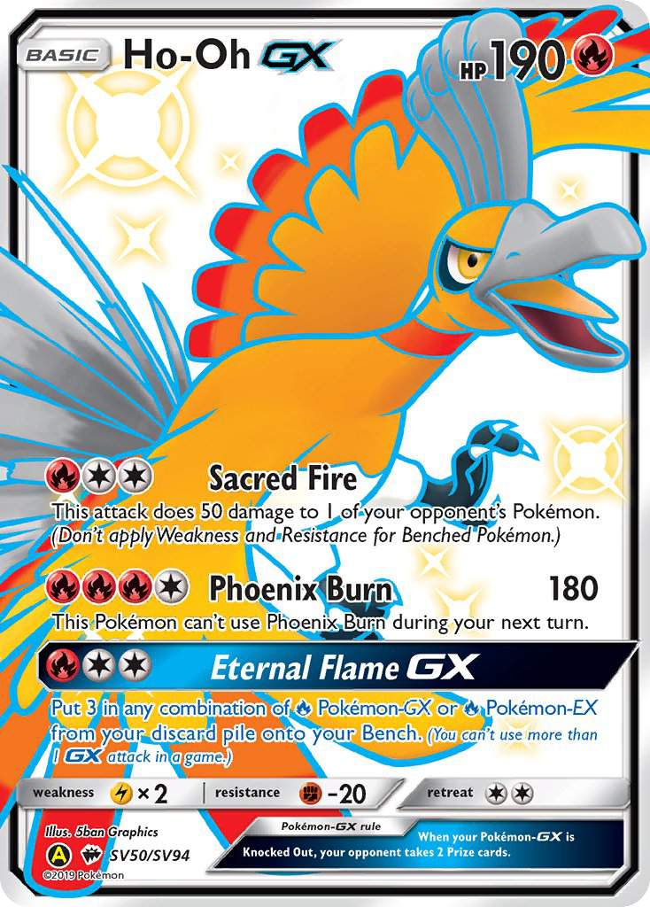 Ho-Oh GX (SV50/SV94) [Sun & Moon: Hidden Fates - Shiny Vault] - Waypoint Games CA