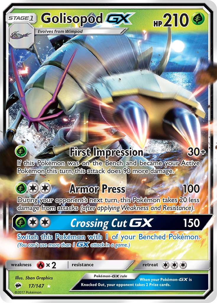 Golisopod GX (17/147) [Sun & Moon: Burning Shadows] - Waypoint Games CA