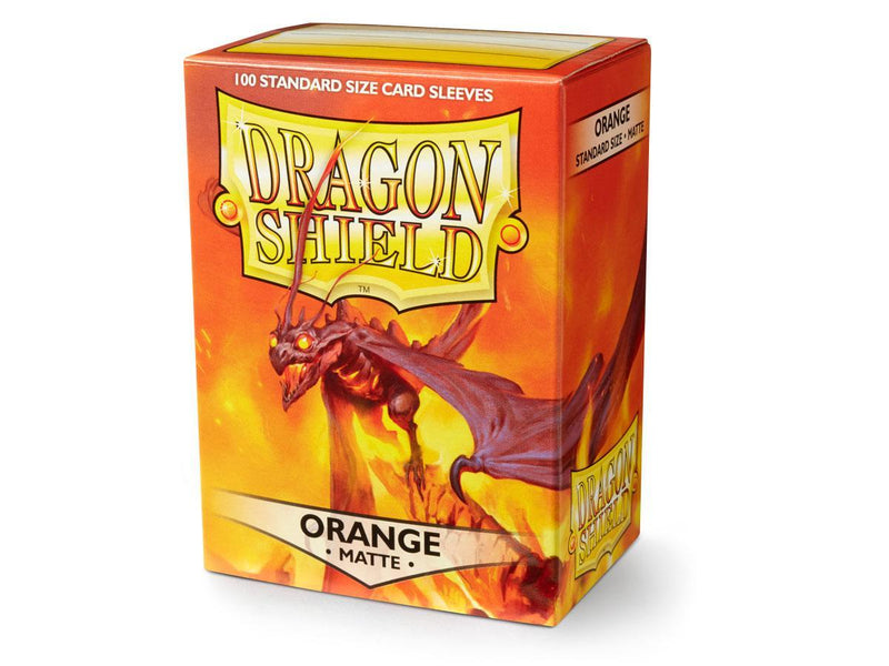 Dragon Shield Matte Orange Sleeves 100ct