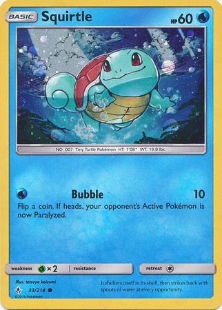 Squirtle (33/214) (Premium Collection Promo) [Sun & Moon: Unbroken Bonds] - Waypoint Games CA