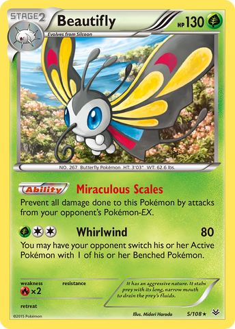 Beautifly (5/108) [XY: Roaring Skies] - Waypoint Games CA