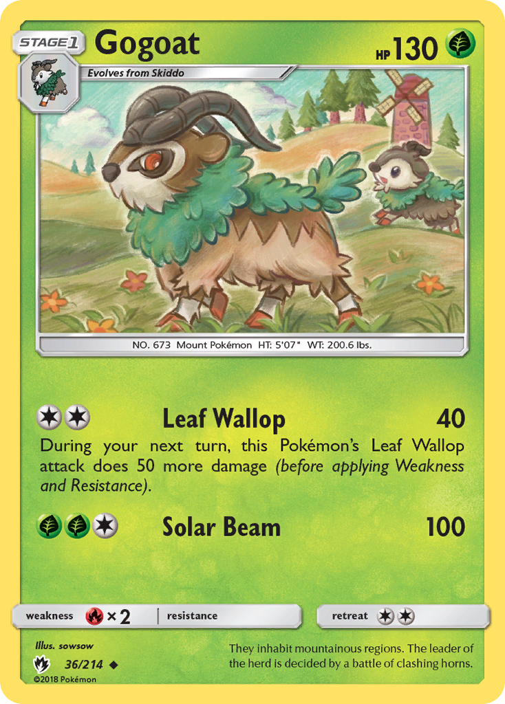 Gogoat (36/214) [Sun & Moon: Lost Thunder] - Waypoint Games CA