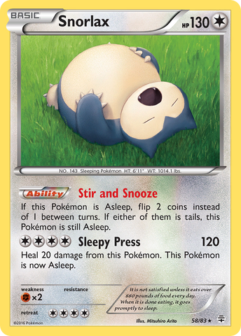 Snorlax (58/83) [XY: Generations] - Waypoint Games CA