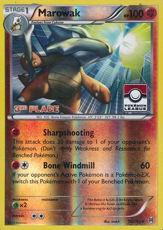 Marowak (78/162) (League Promo 3rd Place) [XY: BREAKthrough] - Waypoint Games CA