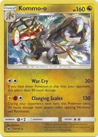 Kommo-o (77/111) (Cracked Ice Holo) (Theme Deck Exclusive) [Sun & Moon: Crimson Invasion] - Waypoint Games CA