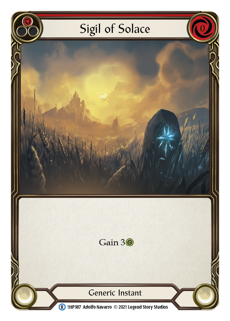 Sigil of Solace (Red) [1HP387] (History Pack 1) - Waypoint Games CA