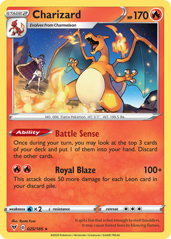 Charizard (025/185) [Sword & Shield: Vivid Voltage] - Waypoint Games CA