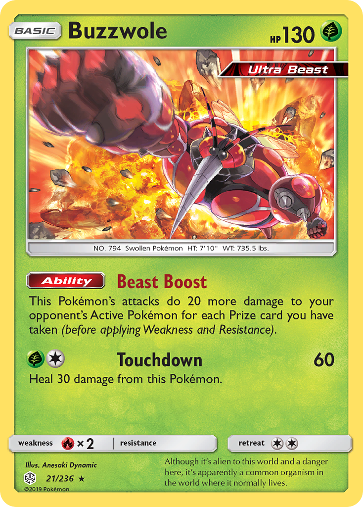 Buzzwole (21/236) [Sun & Moon: Cosmic Eclipse] - Waypoint Games CA