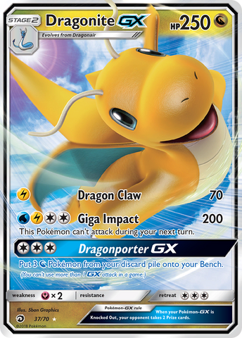 Dragonite GX (37/70) [Sun & Moon: Dragon Majesty] - Waypoint Games CA