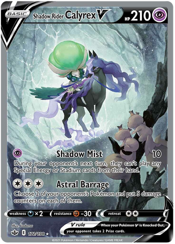 Shadow Rider Calyrex V (172/198) [Sword & Shield: Chilling Reign] - Waypoint Games CA