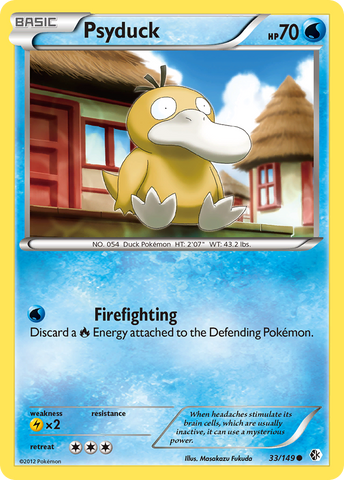 Psyduck (33/149) [Black & White: Boundaries Crossed] - Waypoint Games CA