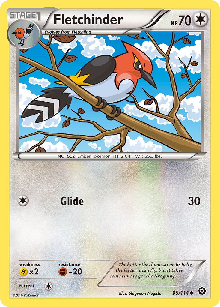 Fletchinder (95/114) [XY: Steam Siege] - Waypoint Games CA
