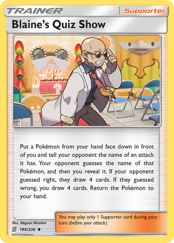 Blaine's Quiz Show (186/236) [Sun & Moon: Unified Minds] - Waypoint Games CA