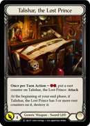 Talishar, the Lost Prince [U-CRU177] (Crucible of War Unlimited)  Unlimited Rainbow Foil - Waypoint Games CA