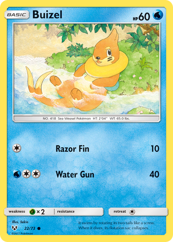 Buizel (22/73) [Sun & Moon: Shining Legends] - Waypoint Games CA