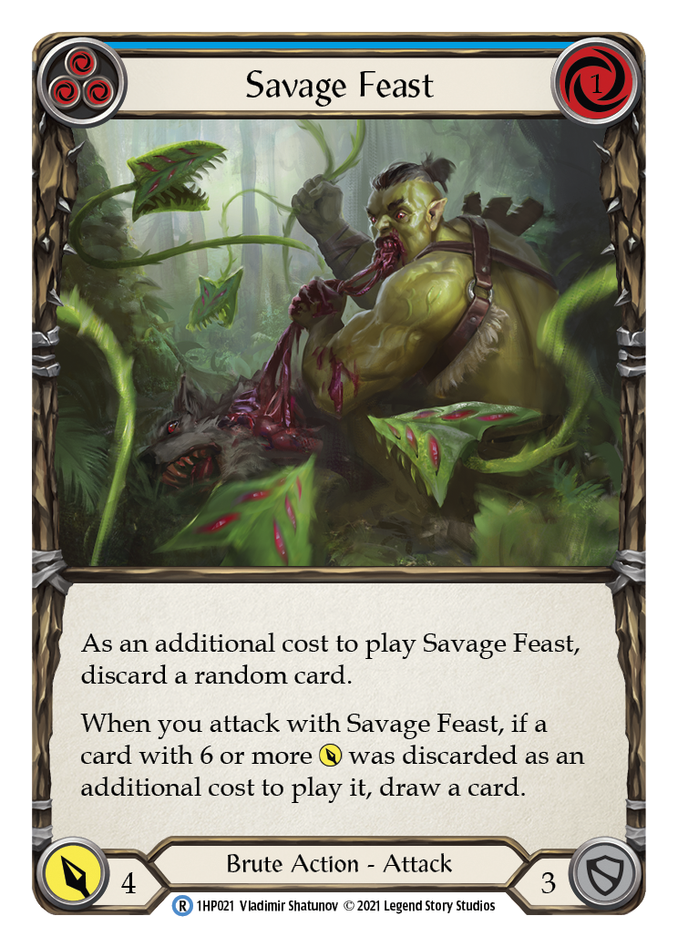 Savage Feast (Blue) [1HP021] (History Pack 1) - Waypoint Games CA