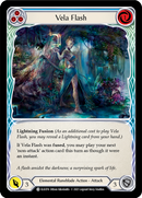Vela Flash (Blue) [ELE078] (Tales of Aria)  1st Edition Rainbow Foil - Waypoint Games CA