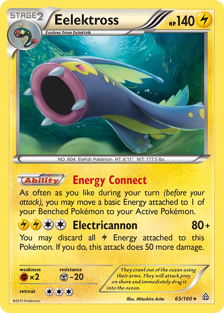 Eelektross (65/160) (Cosmos Holo) (Blister Exclusive) [XY: Primal Clash] - Waypoint Games CA