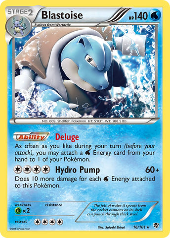 Blastoise (16/101) (Cosmos Holo) (Blister Exclusive) [Black & White: Plasma Blast] - Waypoint Games CA