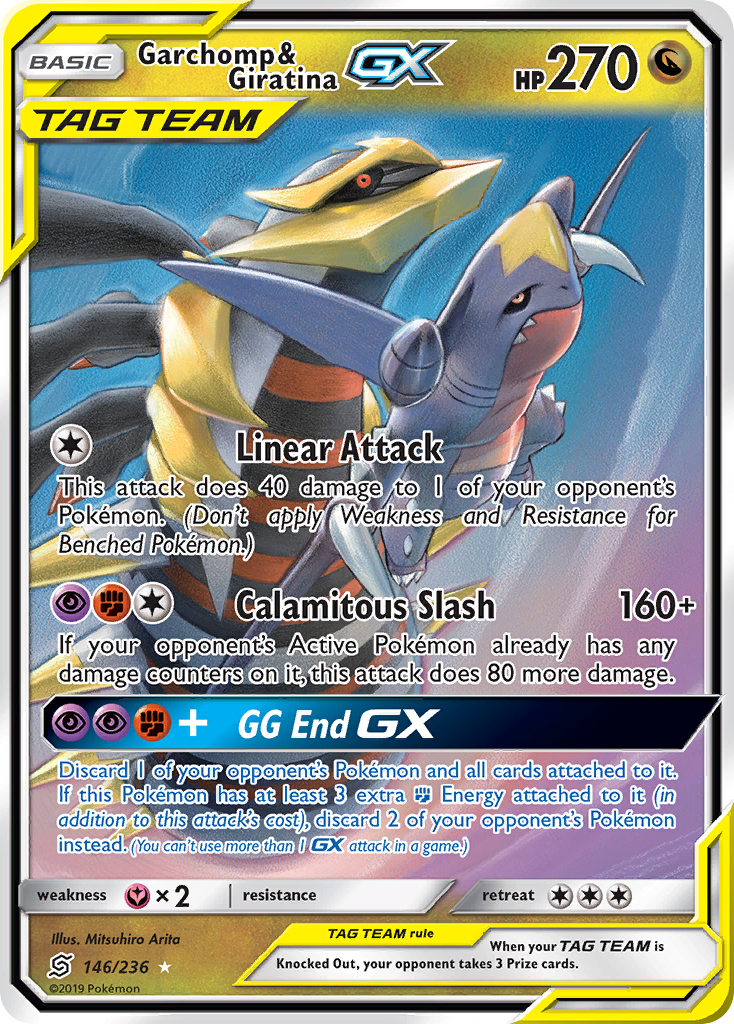 Garchomp & Giratina GX (146/236) [Sun & Moon: Unified Minds] - Waypoint Games CA