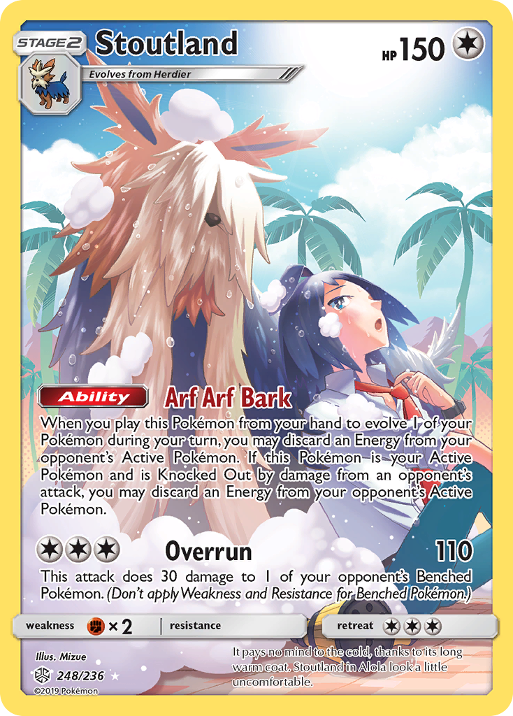 Stoutland (248/236) [Sun & Moon: Cosmic Eclipse] - Waypoint Games CA