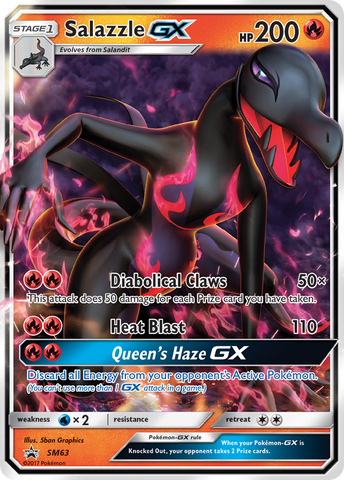 Salazzle GX (SM63) [Sun & Moon: Black Star Promos] - Waypoint Games CA