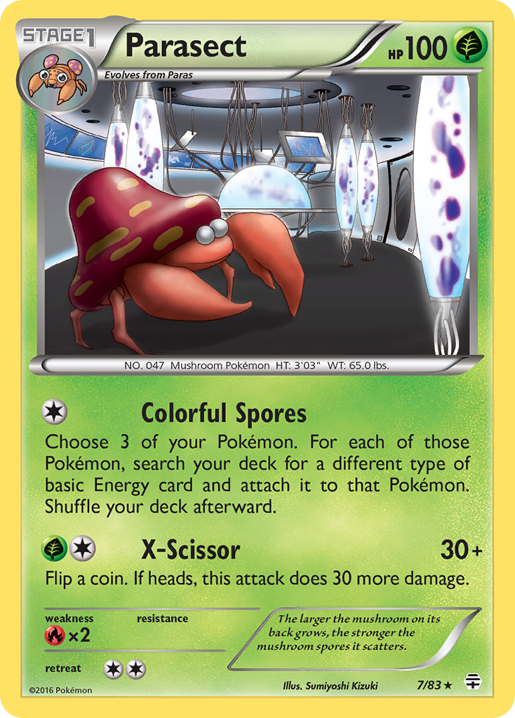 Parasect (7/83) [XY: Generations] - Waypoint Games CA