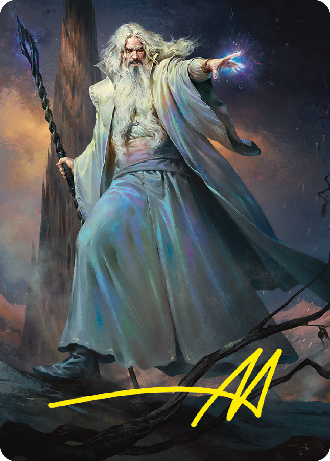 Saruman of Many Colors Art Card (Gold-Stamped Signature) [The Lord of the Rings: Tales of Middle-earth Art Series]
