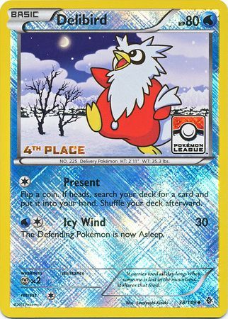 Delibird (38/149) (League Promo 4th Place) [Black & White: Boundaries Crossed] - Waypoint Games CA