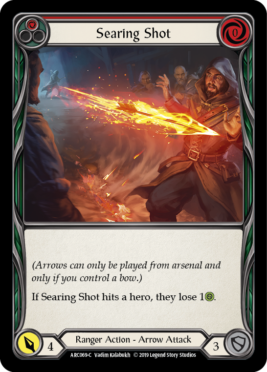 Searing Shot (Red) [ARC069-C] (Arcane Rising)  1st Edition Normal - Waypoint Games CA